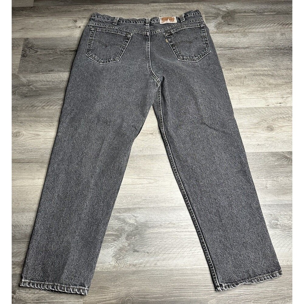 VTG Levis 550 Black Relaxed Tapered Jeans Mens 37x30 Made in USA